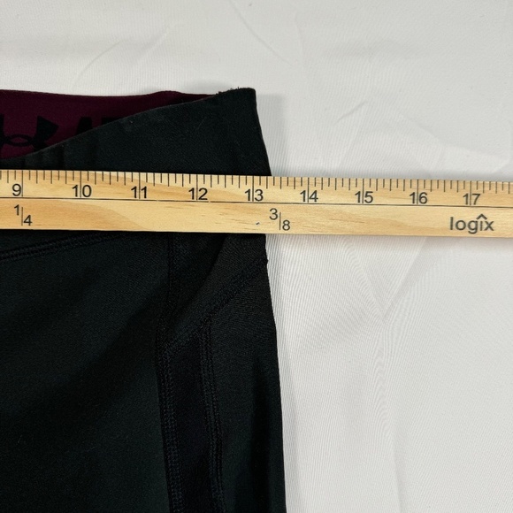 Under Armour Ankle Crop Leggings Womens Size M Pink Heatgear Compression - Picture 4 of 6